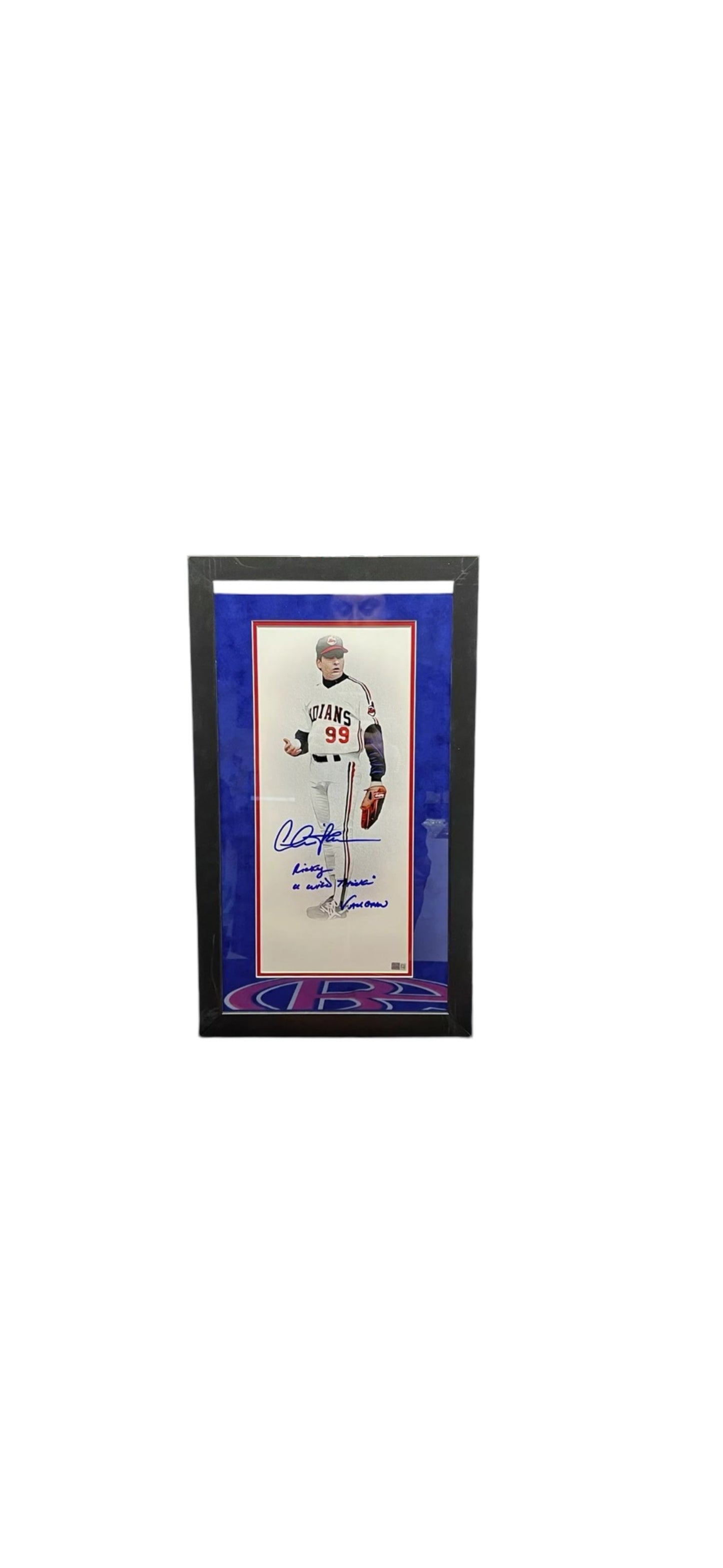 Charlie Sheen Autographed Framed 12x22 Inscribed Steiner