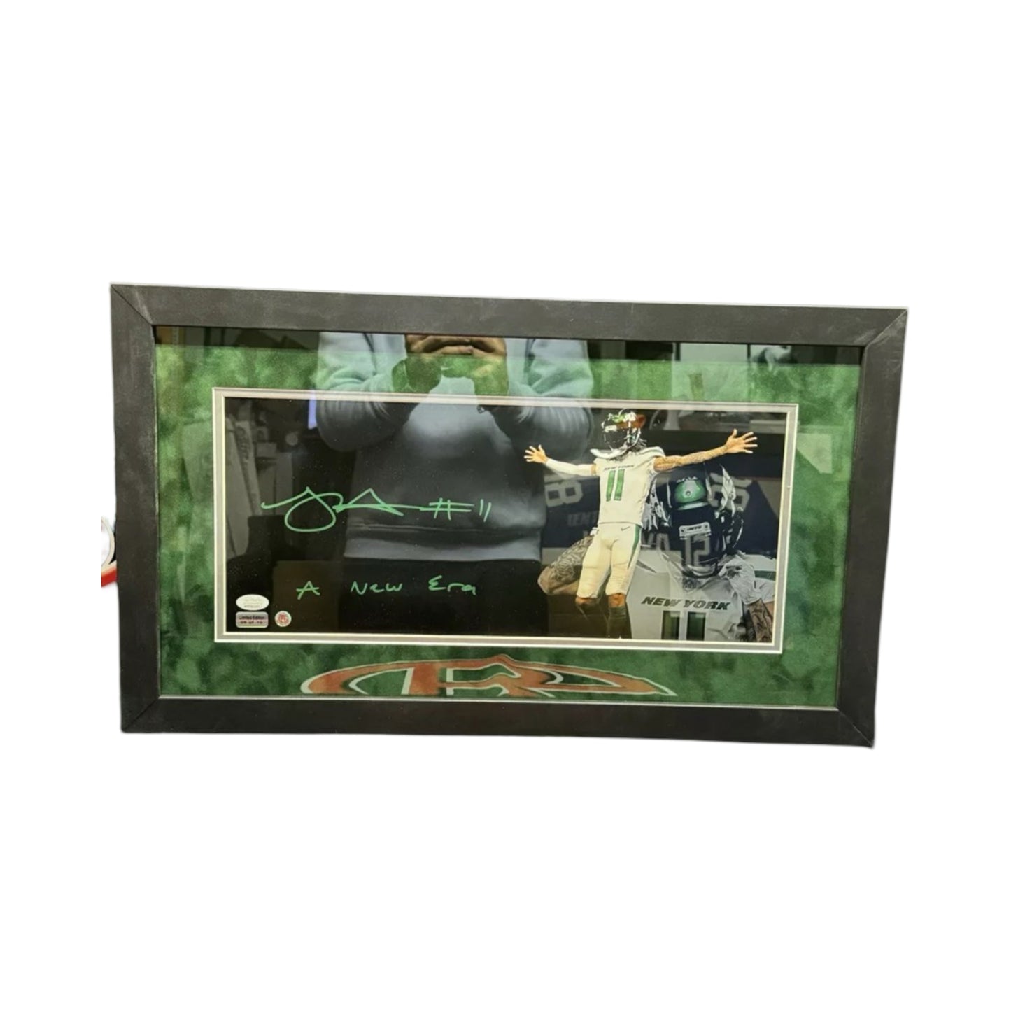 Robbie Anderson Autographed New York Jets Inscribed 8x18 JSA - Framed