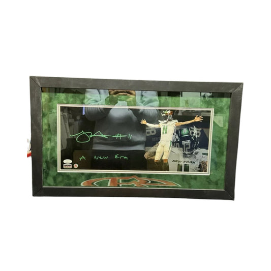 Robbie Anderson Autographed New York Jets Inscribed 8x18 JSA - Framed