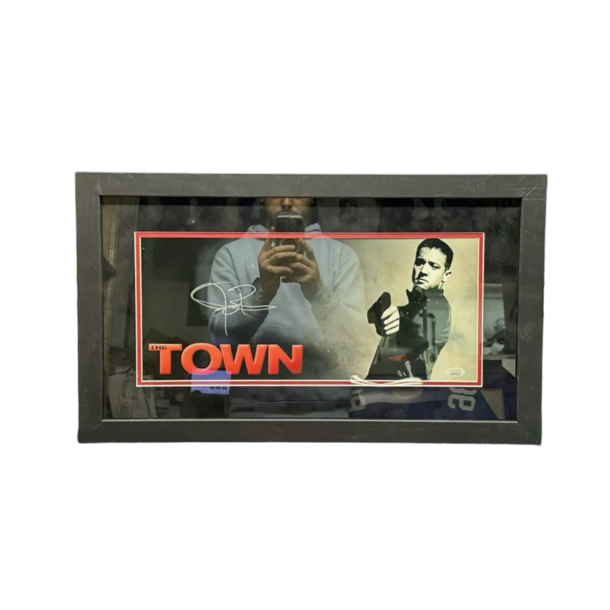 Jeremy Renner Autographed The Town Framed 8x18 JSA