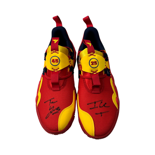 Trae Young Autographed Atlanta Hawks Adidas Trae 1s Sneakers Beckett
