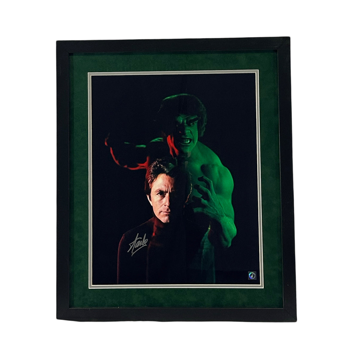 Stan Lee Autographed Marvel Incredible Hulk Framed 16x20 ASI
