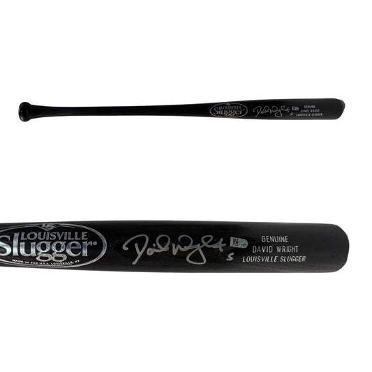 David Wright Autographed Louisville Slugger Black Bat
