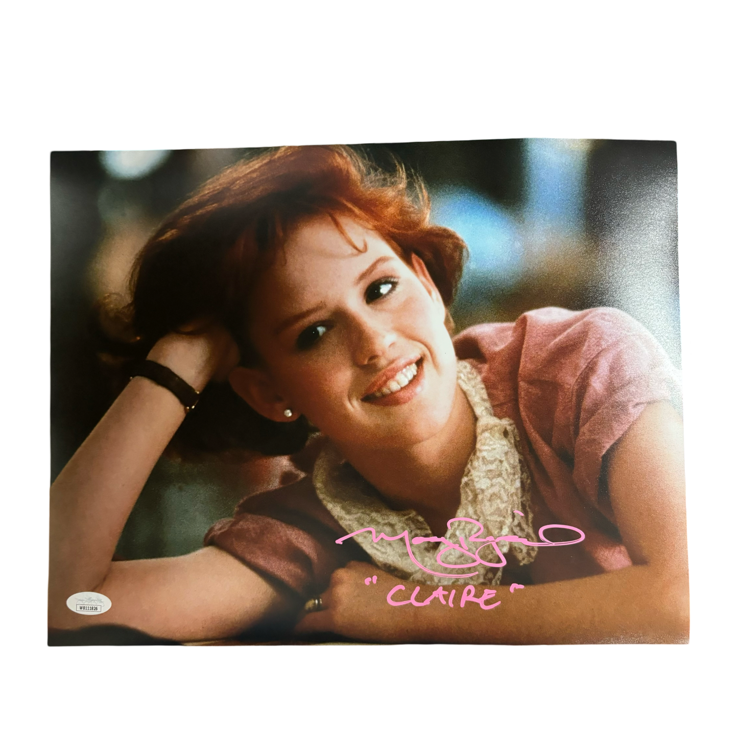 Molly Ringwald Autographed The Breakfast Club 11x14 Claire Inscription JSA