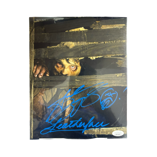 Andrew Bryniarski Autographed Texas Chainsaw Massacre 8x10 Leatherface Inscription JSA