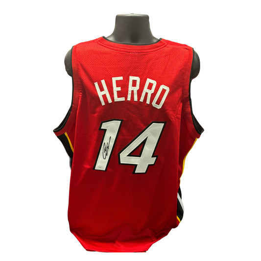 Tyler Herro Autographed Miami Heat Red Jersey JSA