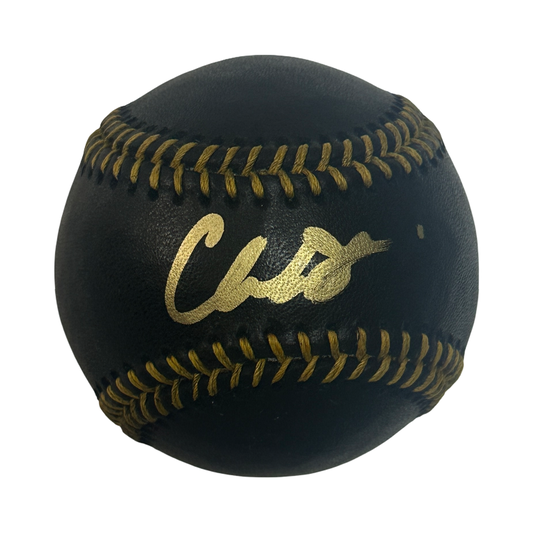 Chandler Simpson Autographed Tampa Bay Rays Black Leather OMLB Beckett BAS