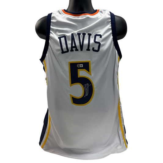 Baron Davis Autographed Golden State Warriors Classic White Jersey Beckett BAS