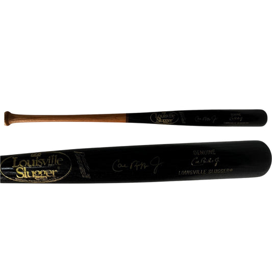 Cal Ripken Jr Autographed Baltimore Orioles Louisville Slugger Brown Barrel Bat JSA
