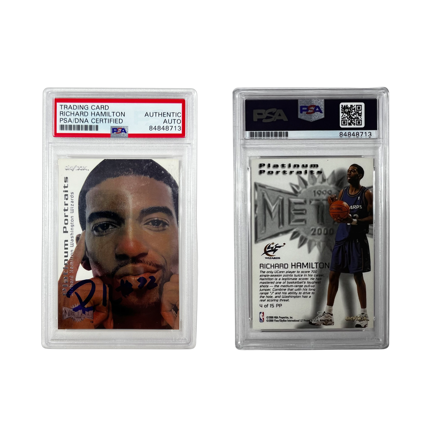 2000 Fleer Richard Hamilton Platinum Portraits #4 Autographed PSA Auto Authentic