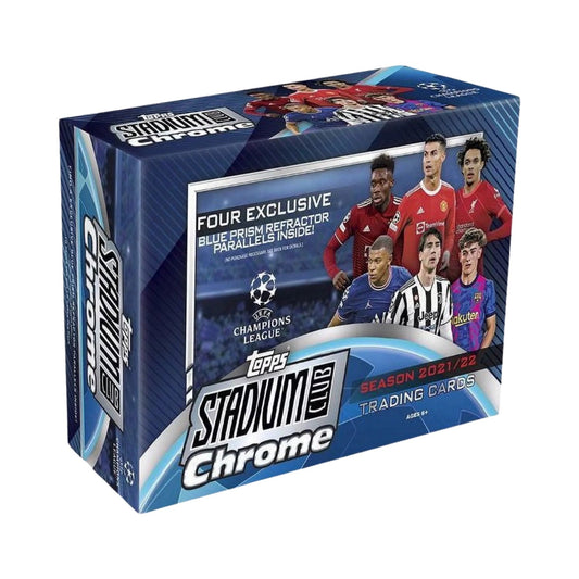 2021-22 UEFA Soccer Topps Chrome Stadium Club - Mega Box