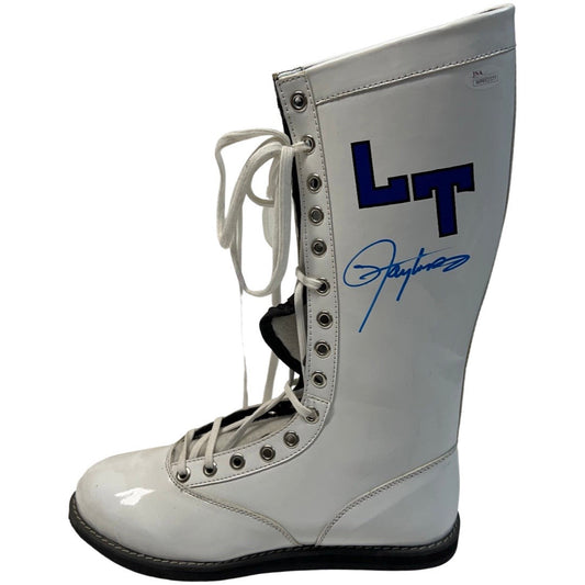 Lawrence Taylor Autographed New York Giants Wrestlemania Wrestling Boot JSA