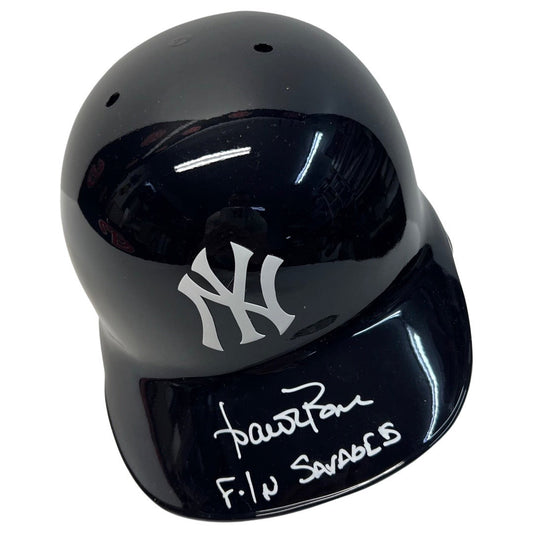 Aaron Boone Autographed New York Yankees Batting Helmet F’N Savages Inscription Steiner CX