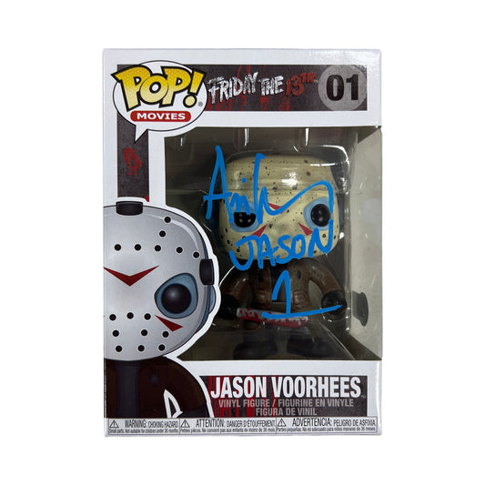 Ari Lehman Autographed Jason Voorhees Friday the 13th Funko Pop #01 "Jason 1" Inscription Blue Ink Beckett