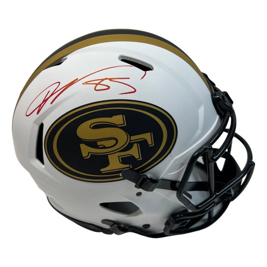 Vernon Davis Autographed San Francisco 49’ers Lunar Eclipse Authentic Helmet Beckett