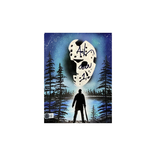 Ari Lehman Autographed Friday The 13th Mask In The Sky 8x10 Beckett