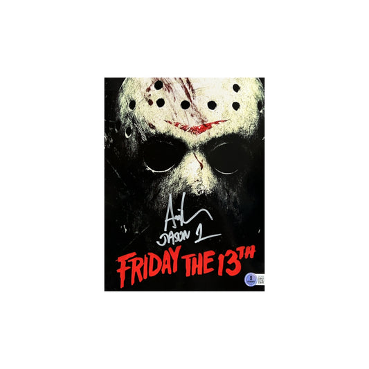 Ari Lehman Autographed Friday The 13th Mask Edit Close-Up 8x10 Beckett
