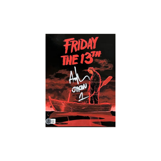 Ari Lehman Autographed Friday The 13th Red Boat 8x10 Beckett