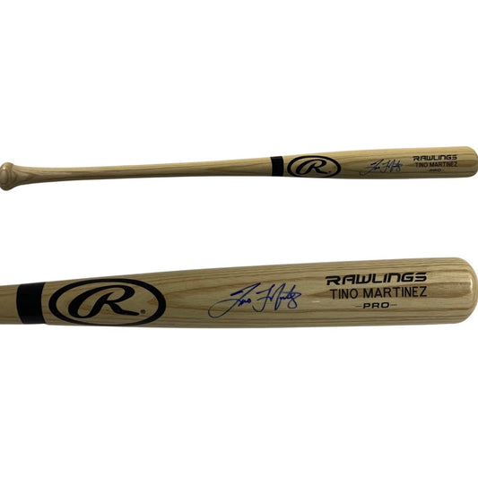 Tino Martinez Autographed New York Yankees Rawlings Pine Bat JSA