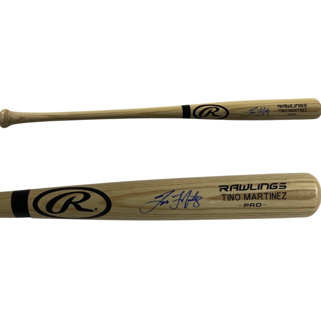 Tino Martinez Autographed New York Yankees Rawlings Pine Bat JSA