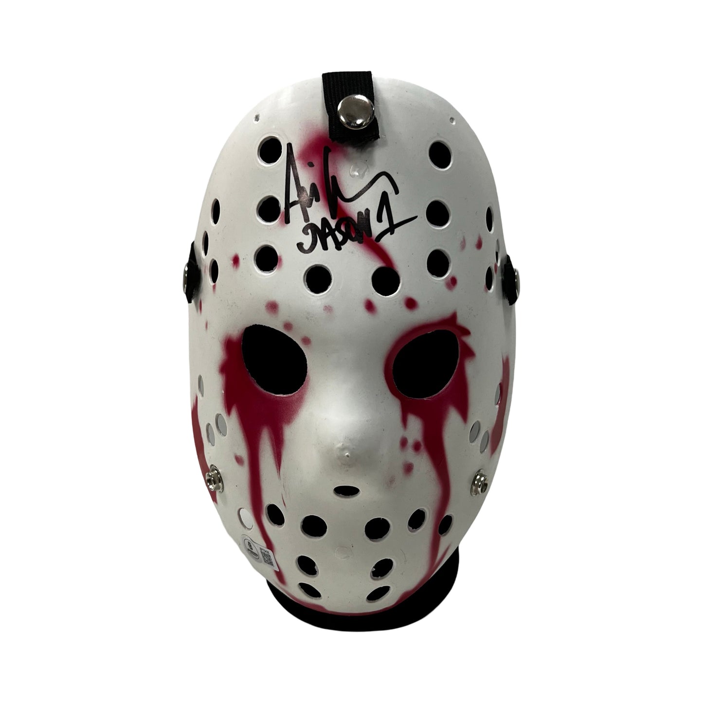 Ari Lehman Autographed Jason Voorhees Friday the 13th Bloody Mask "Jason 1" Inscription Beckett