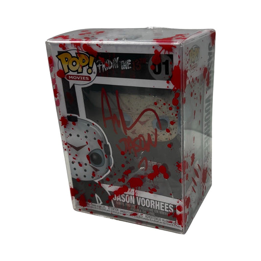 Ari Lehman Autographed Jason Voorhees Friday the 13th Funko Pop #01 Jason 1 Inscription Red Ink Steiner CX
