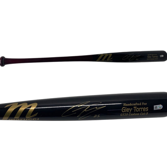 Gleyber Torres Autographed New York Yankees Marucci Game Model Bat MLB