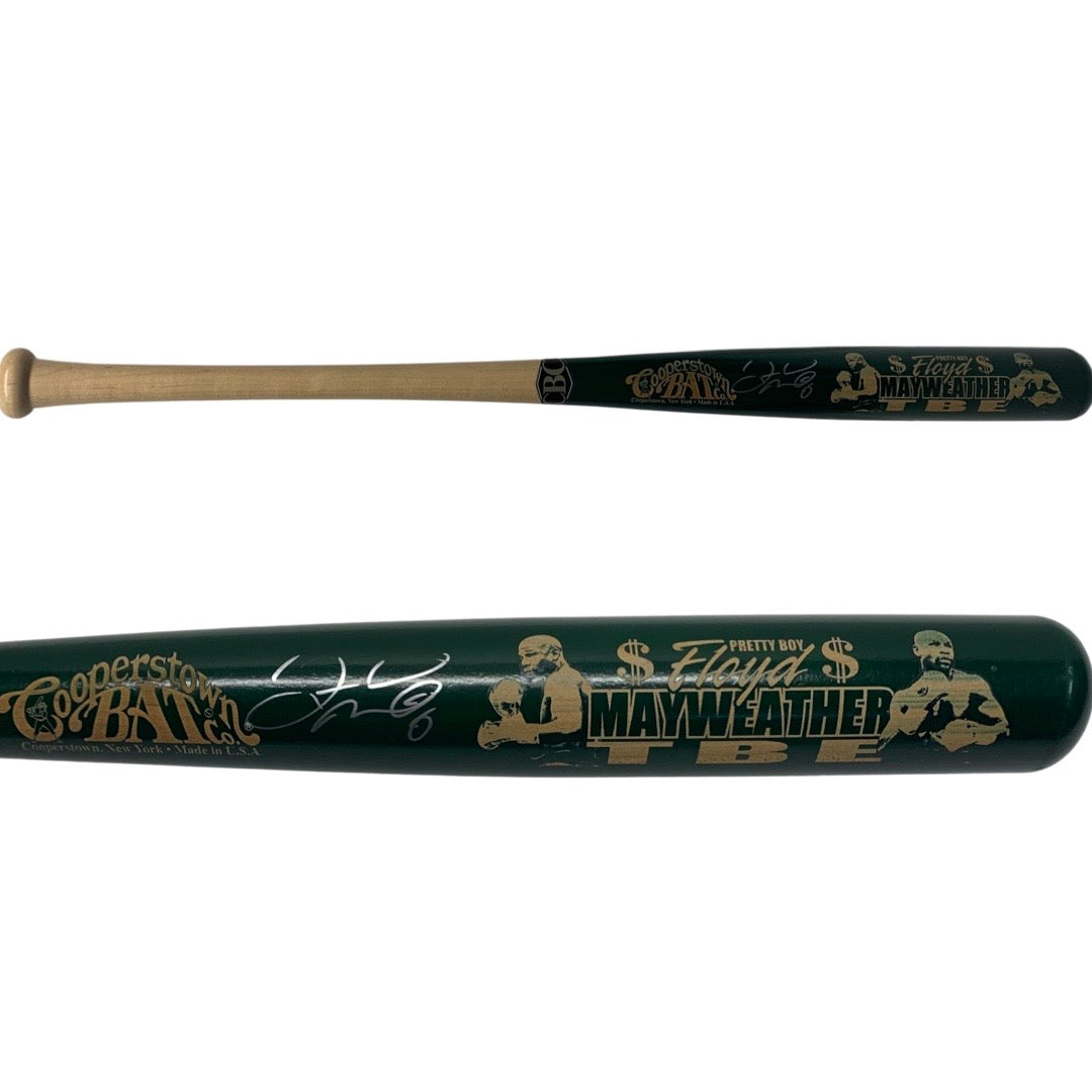 Floyd Mayweather Autographed Cooperstown Bat Beckett