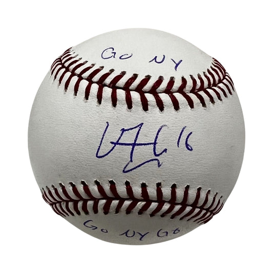Vincent Trocheck Autographed New York Rangers OMLB “Go NY, Go NY, Go” Inscription Steiner CX