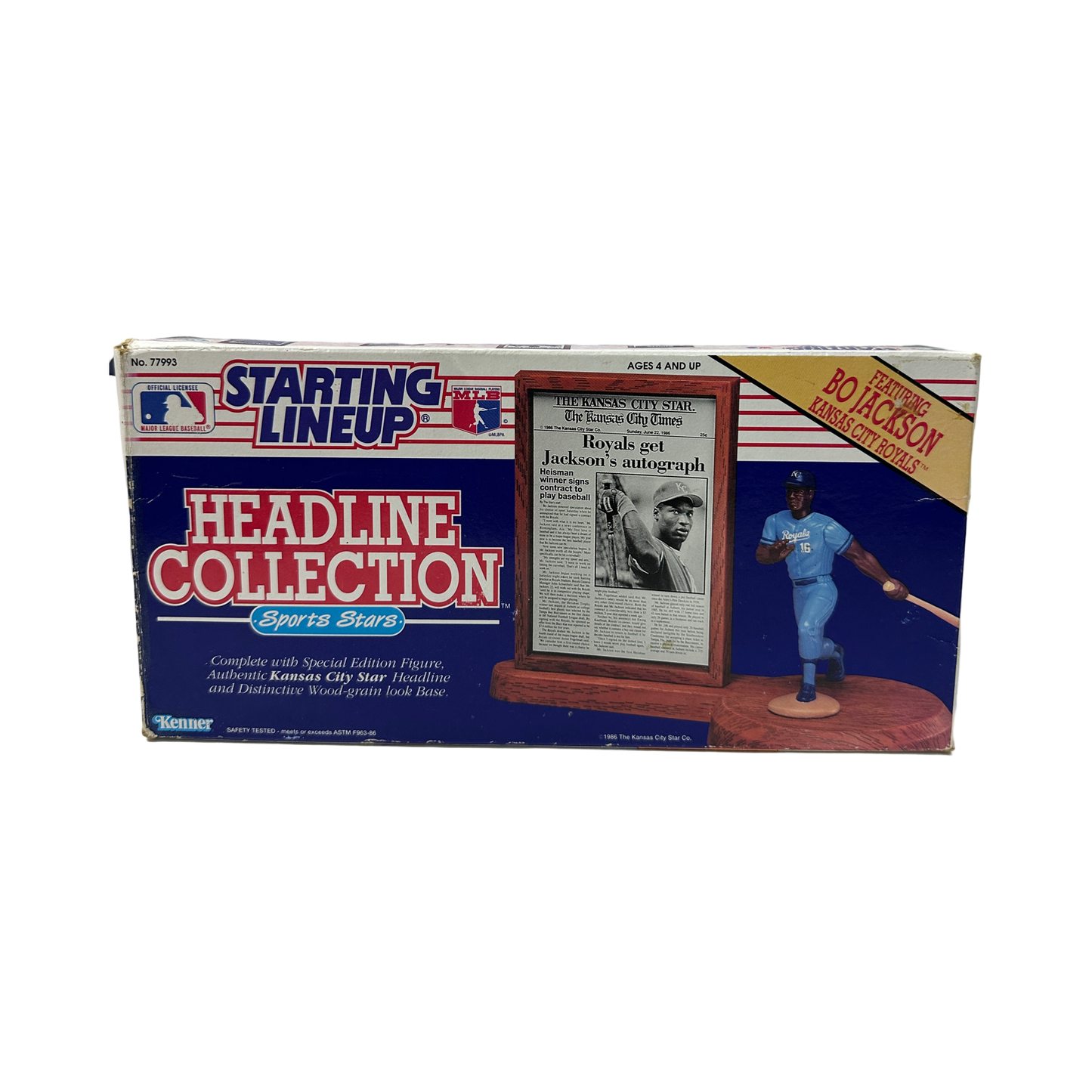 1992 Bo Jackson Starting Lineup Headline Collection Kansas City Royals
