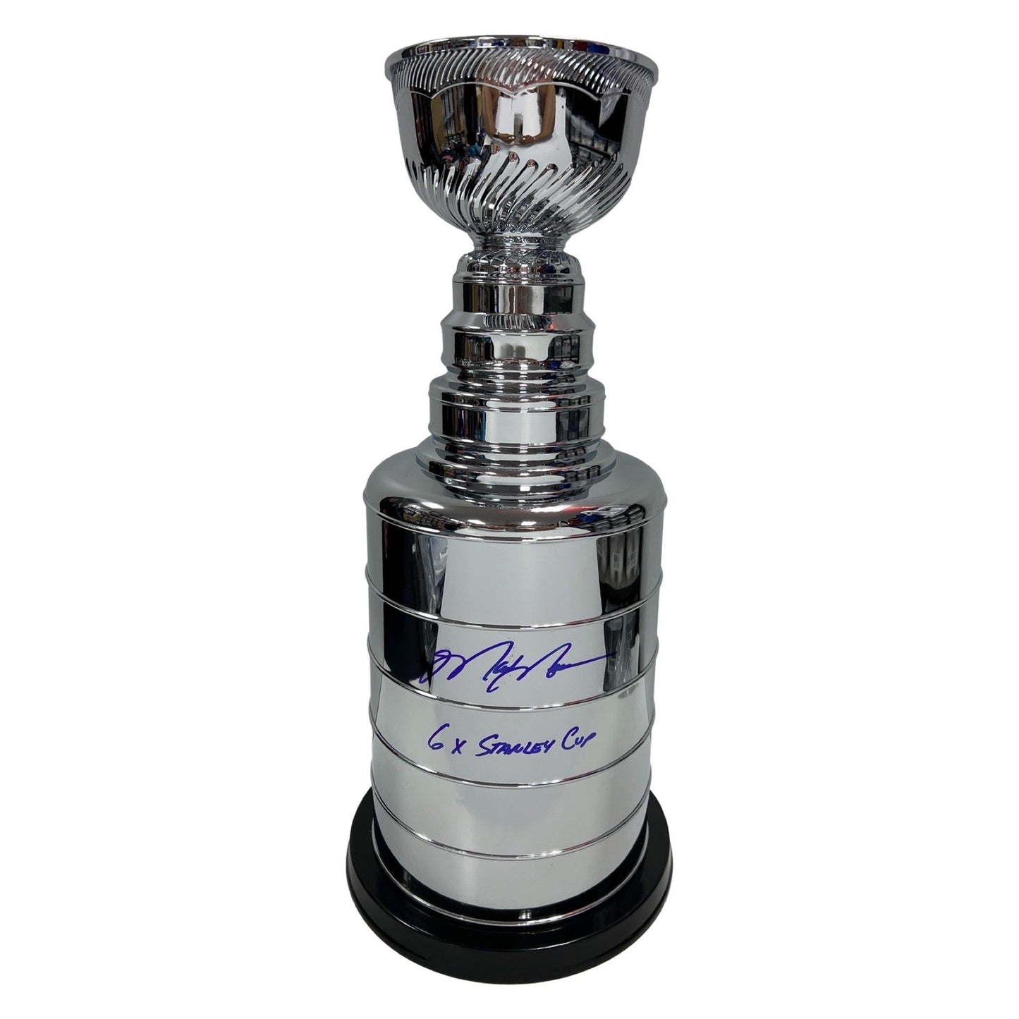 Mark Messier Autographed 25 Stanley Cup Replica Trophy 6x Stanley Cup Inscription Steiner CX
