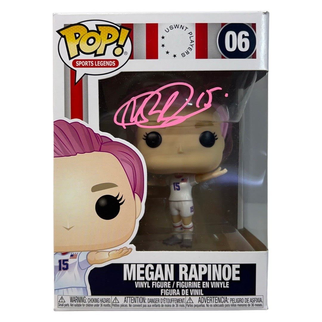 Megan Rapinoe Autographed USA Soccer Funko Pop Pink Ink Steiner CX