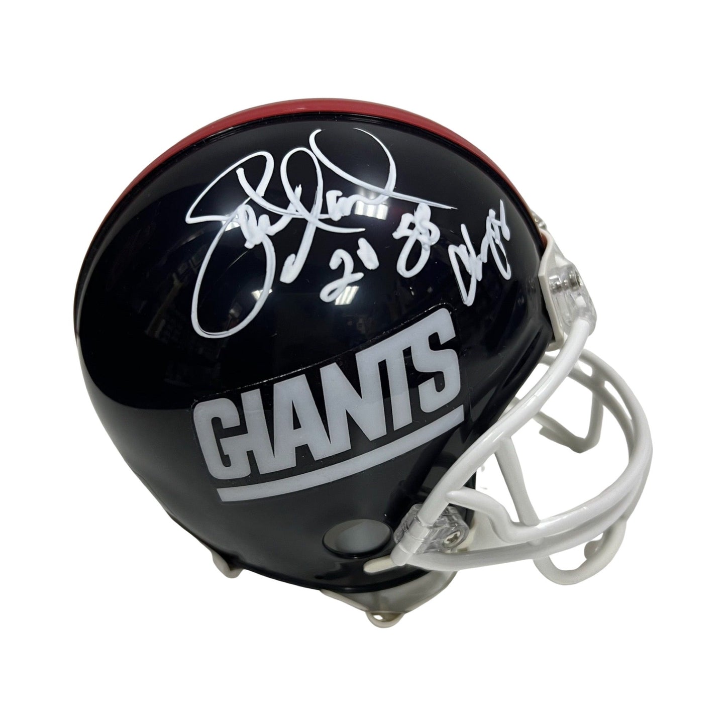 Leonard Marshall Autographed New York Giants Old School Mini Helmet 2x SB Champs Inscription Steiner CX