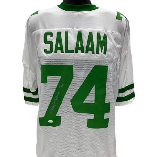 Abdul Salaam Autographed New York Jets White Jersey JSA