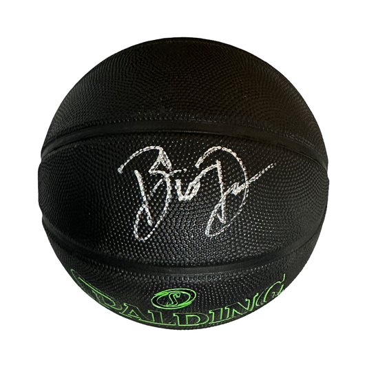 Baron Davis Autographed Black Green Spalding Basketball Beckett