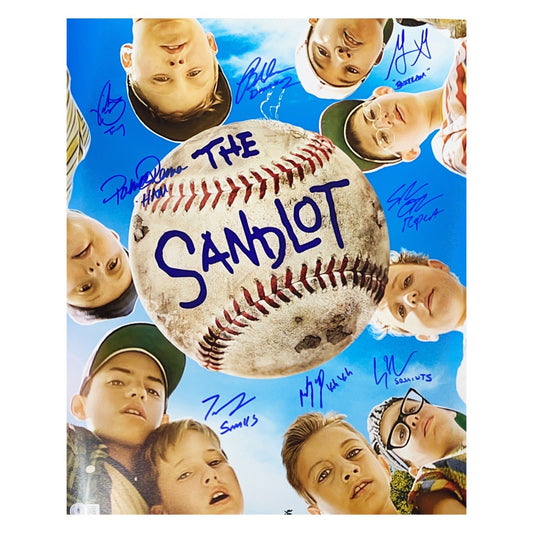 The Sandlot Cast Autographed Inscribed 16x20 Poster Movie Cover Beckett - Unframed