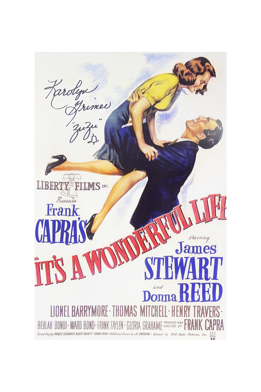 Karolyn Grimes Autographed It's A Wonderful LIfe 11x17 "Zuzu" Inscription JSA