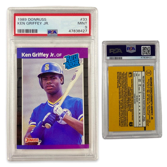 1989 Ken Griffey Jr. Donruss Rated Rookie #33 PSA MINT 9