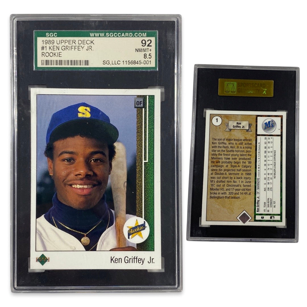 1989 Ken Griffey Jr. Upper Deck Rookie #1 SGC NM-MT 92
