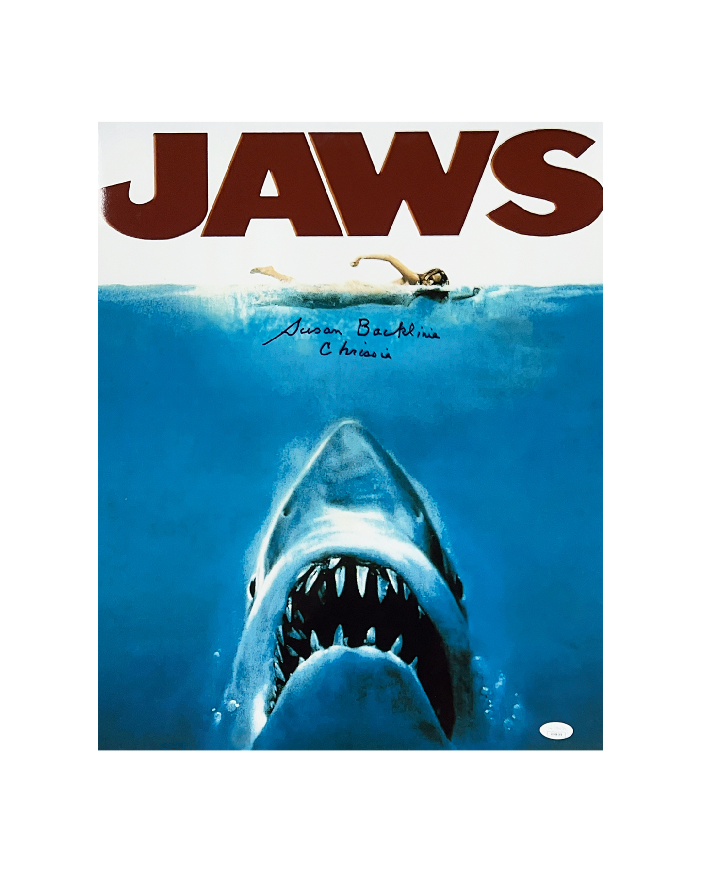 Susan Backlinie Autographed Jaws 16x20 "Chrissie" Inscription JSA