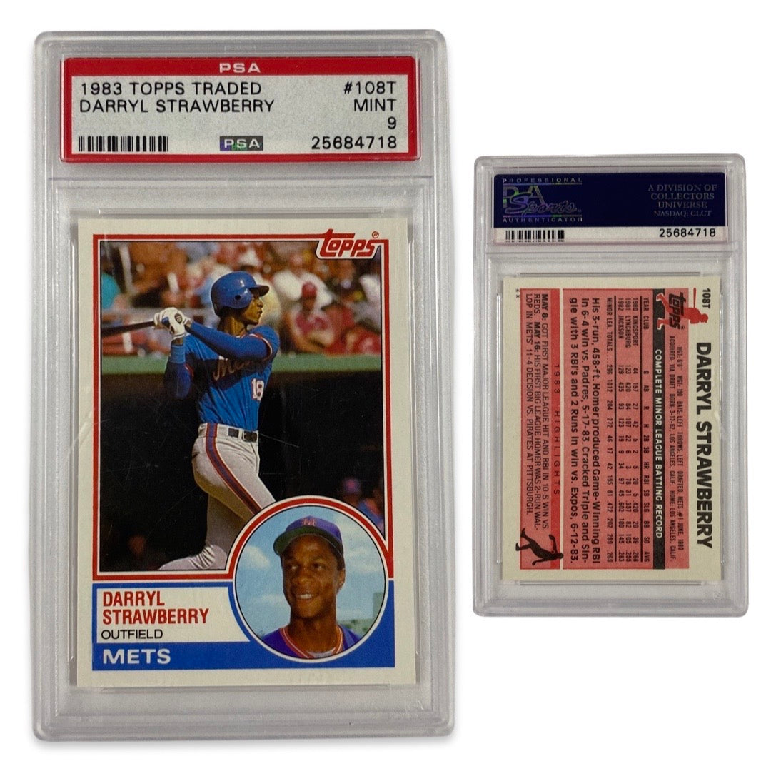 1983 Darryl Strawberry Topps Traded #108T PSA MINT 9