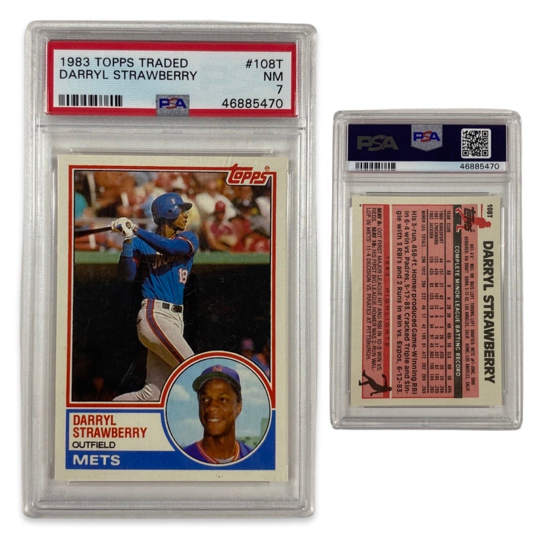 1983 Darryl Strawberry Topps Traded #108T PSA NM 7