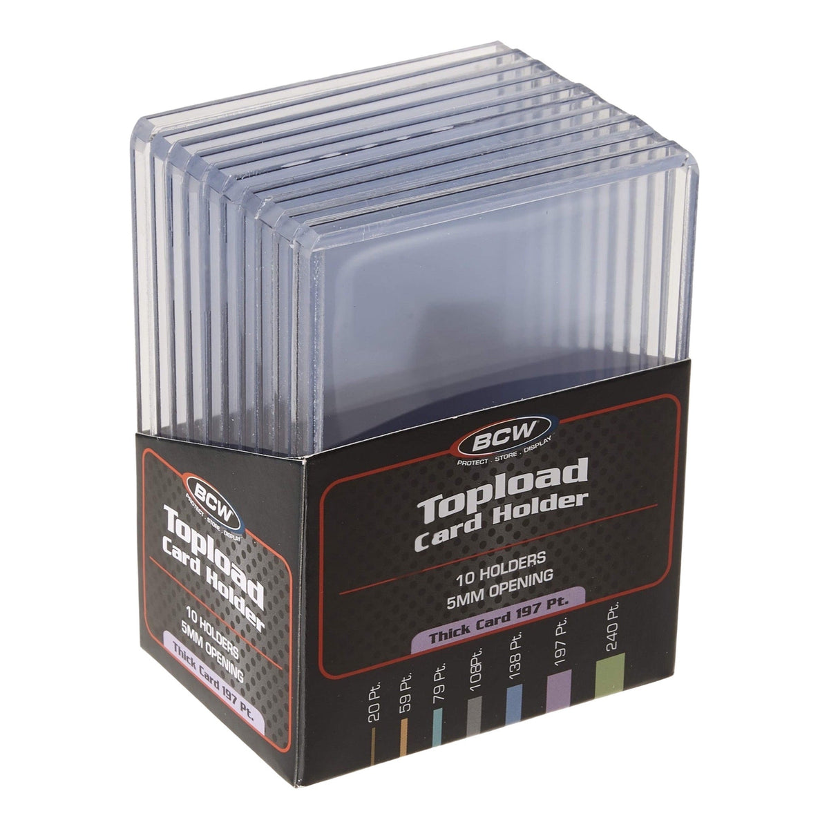 BCW 197 Pt Topload Card Holders