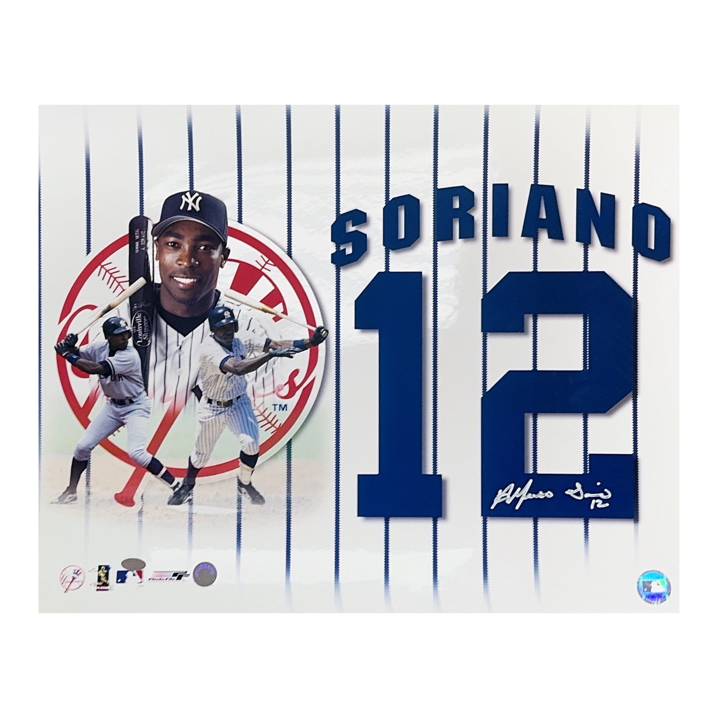 Alfonso Soriano Autographed New York Yankees 16x20 Schwartz