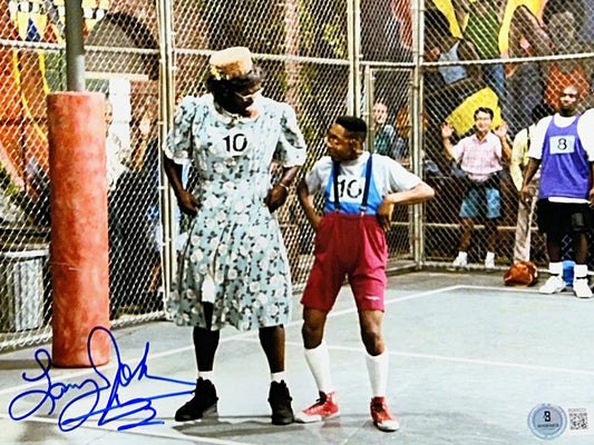 Larry Johnson w/ Urkle Autographed 8x10 Beckett