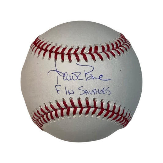 Aaron Boone Autographed New York Yankees OMLB F’N Savages Inscription Steiner CX