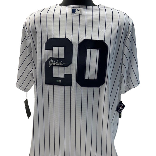 Jorge Posada Autographed New York Yankees Nike Pinstripe Jersey Steiner CX