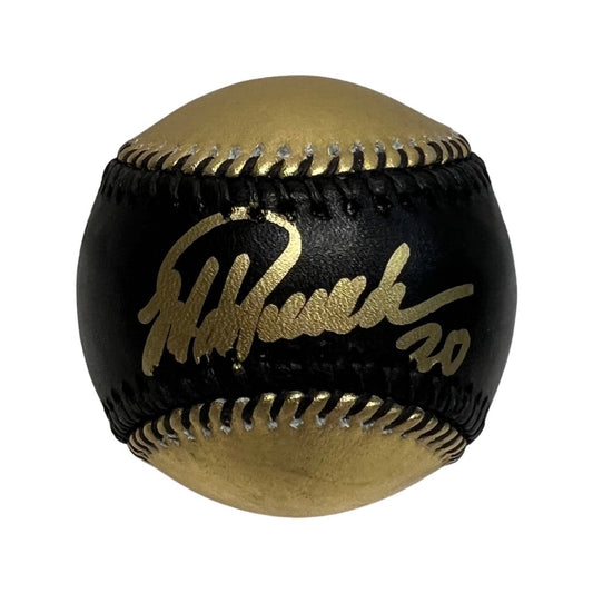 Jorge Posada Autographed New York Yankees Black & Gold OMLB Steiner CX