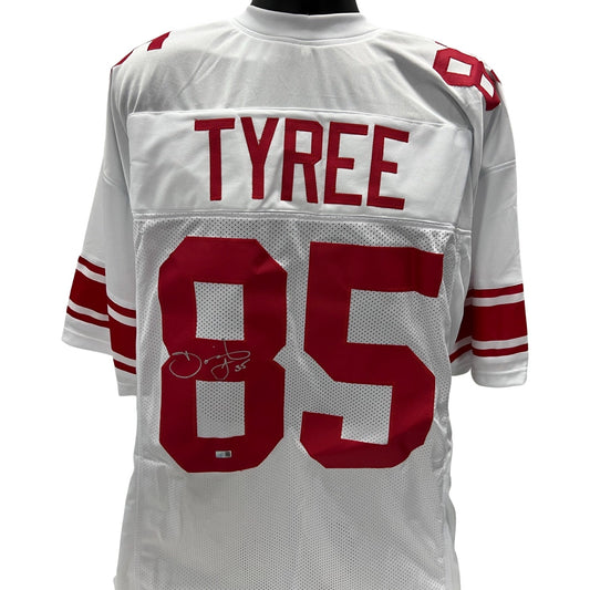 David Tyree Autographed New York Giants White Jersey Steiner CX