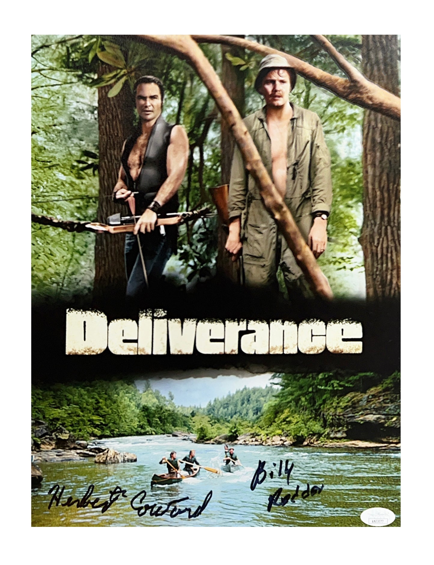 Bill Redden & Herbert Coward Autographed Deliverance Woods Movie Cover 11x14 JSA